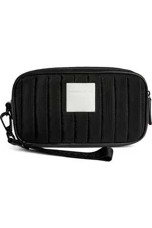 Emporio Armani Leather-Trim Logo Wash Bag
