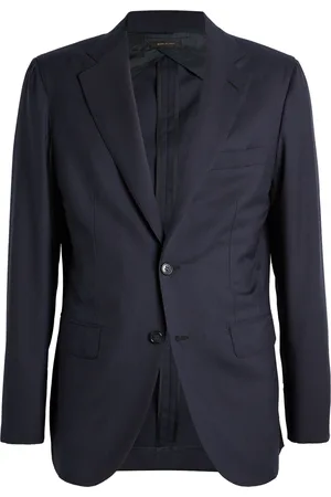 BRIONI Wool-Silk Plume Blazer