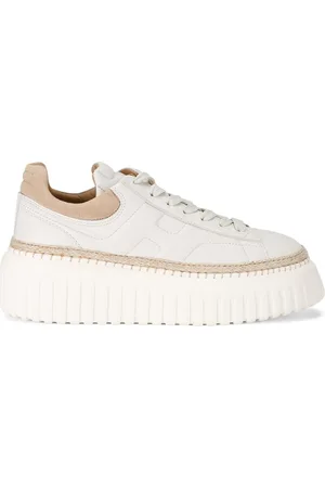Hogan Leather H-Stripes Platform Sneakers
