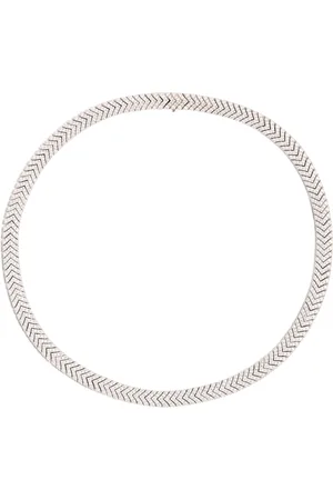 Anita Gold and Diamond Zipper Choker