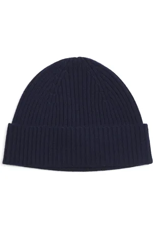 HARRODS Cashmere Ribbed Beanie