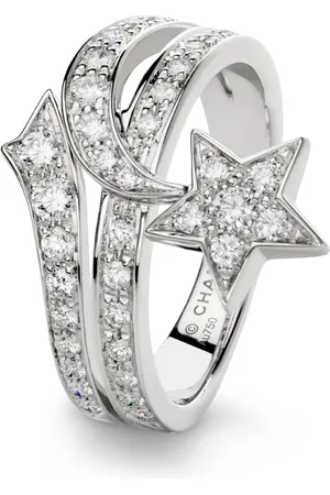 CHANEL White Gold and Diamond Comète Ring