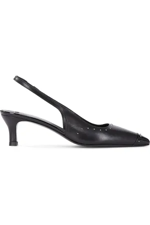 The Kooples Leather Studded Slingback Pumps 50