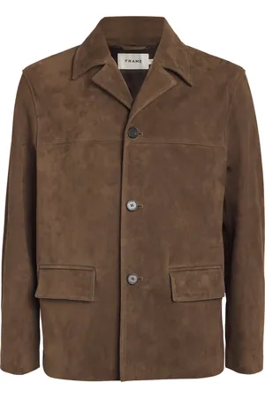 Frame Suede Button-Up Jacket