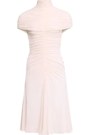 Alaïa Gathered High-Neck Mini Dress