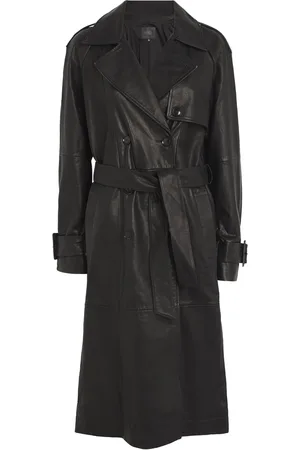 Paige Leather Hanni Trench Coat