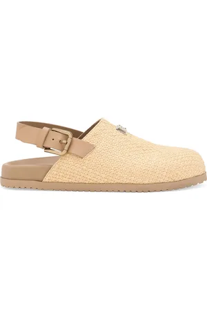 Dolce & Gabbana Woven Logo-Plaque Mules