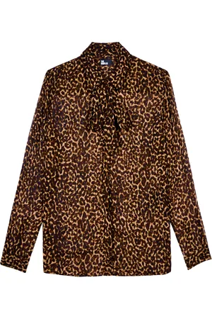The Kooples Semi-Sheer Leopard Shirt