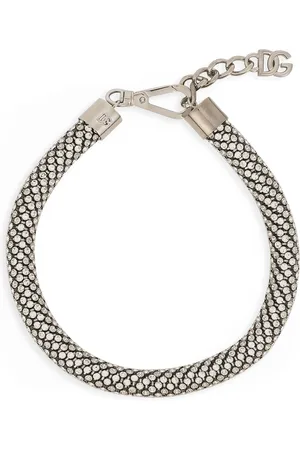 Dolce & Gabbana Embellished Dg Millennials Logo Necklace