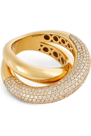 Giovanna Battaglia Engelbert Yellow Gold and Diamond Loop Ring
