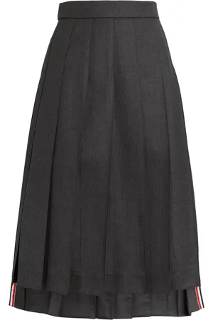 Thom Browne Pleated Midi Skirt