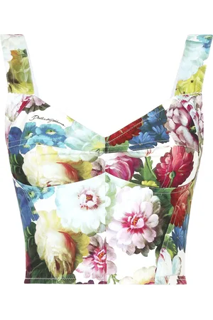 Dolce & Gabbana Cotton Floral Print Top