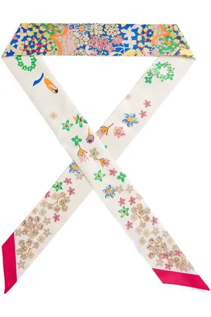 Longchamp Silk Floral Headband