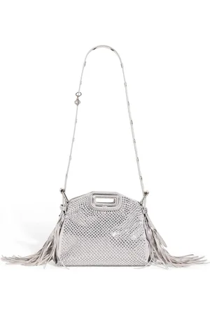 Maje Mini Embellished Leather Miss M Shoulder Bag