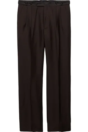 Prada Mohair-Wool Tailored Trousers