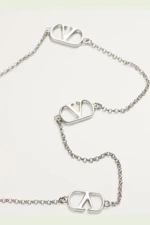 VALENTINO GARAVANI Double-Layered Vlogo Pearl Necklace