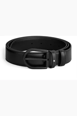 Montblanc Leather Horseshoe Buckle Belt