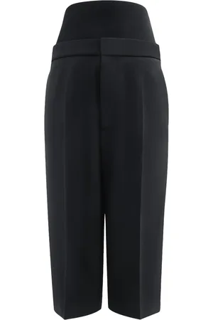 Alaïa Stretch-Wool Knitted-Band Shorts
