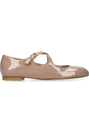 Stuart Weitzman Patent Leather Clem Mary Jane Flats