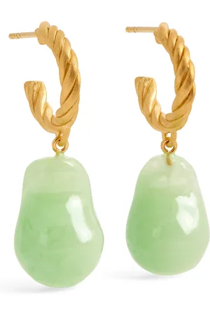 COMPLETEDWORKS Gold Vermeil and Resin Husband Number Six? Earrings