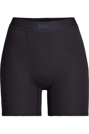 SKIMS Cotton-Blend Ribbed Boxer Shorts