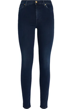 7 for all Mankind High Waist Skinny Slim Illusion Luxe Starlight