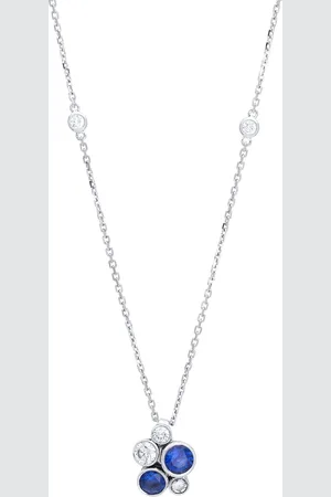 Boodles Platinum, Diamond and Sapphire Raindance Necklace