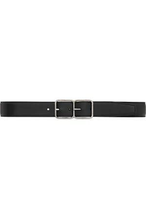 Saint Laurent Leather Boucle Double Cadre Belt