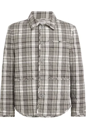 Thom Browne Quilted Check Shirt Jacket