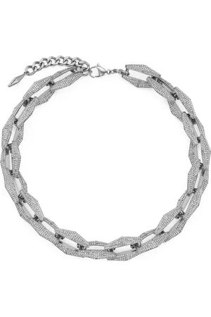 Jimmy Choo Embellished Diamond Chain Necklace