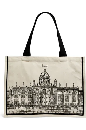 HARRODS Large Outline Tote Bag
