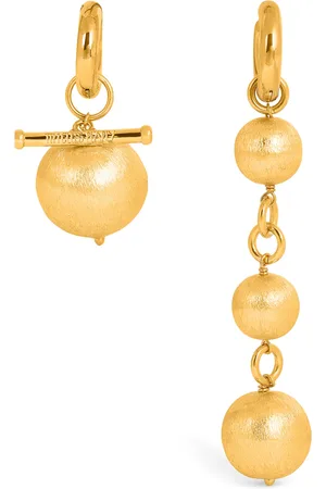 Timeless Pearly Beaded Asymmetric Earrings