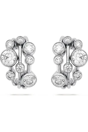 Boodles Platinum and Diamond Large Raindance Hoop Earrings