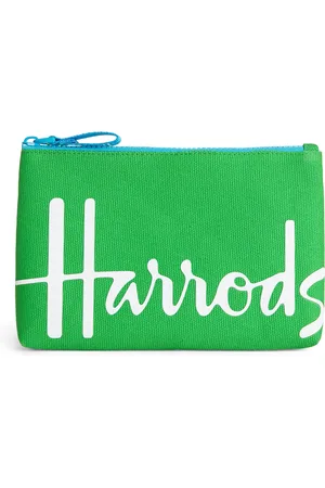 HARRODS Small Cotton Logo Pouch
