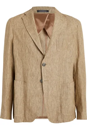 Emporio Armani Linen Single-Breasted Blazer