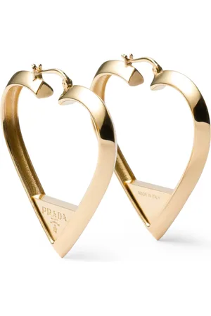 Prada Heart Hoop Earrings