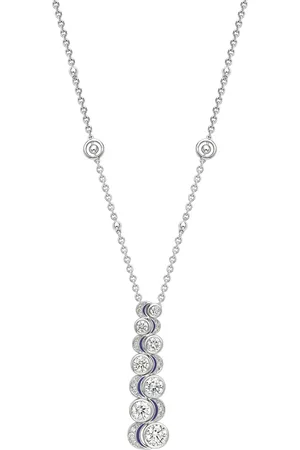 Boodles Platinum and Diamond Over the Moon Necklace