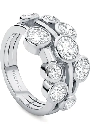 Boodles Medium Platinum and Diamond Raindance Ring