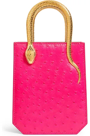Bvlgari Ostrich Leather Serpentine Cross-Body Bag