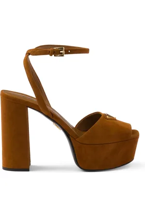 Prada Suede Platform Sandals 115