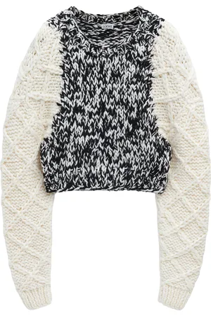 Loewe Wool-Blend Cropped Sweater