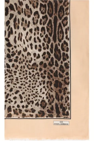 Dolce & Gabbana Kim Leopard-print Cashmere and Modal Scarf