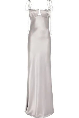 Anna October Satin Tulip Maxi Dress