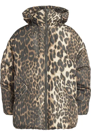 Ganni Leopard Puffer Jacket