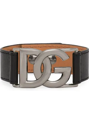Dolce & Gabbana Leather Logo Bracelet