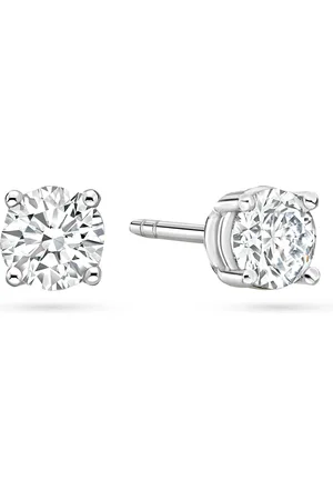 Boodles Platinum and Diamond Classic Stud Earrings