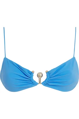 CHRISTOPHER ESBER Ruched Orbit Bikini Top