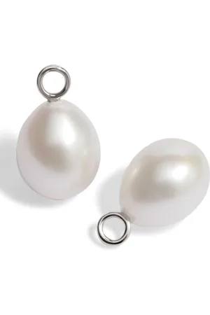ANNOUSHKA White Gold and Baroque Pearl Earring Drops