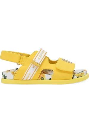 Dolce & Gabbana Floral Logo Sandals