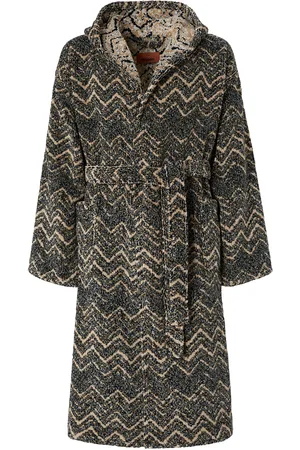 Missoni Towelling Zigzag Azul Robe